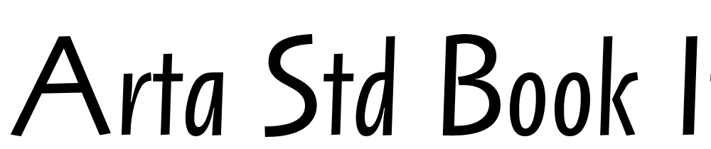 Arta-Std-Book-Italic font family download free