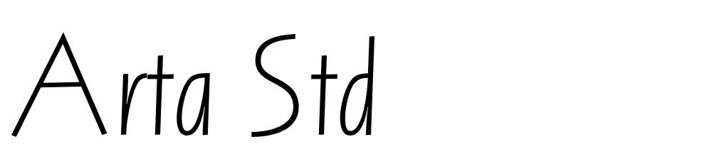 arta-std font family download free