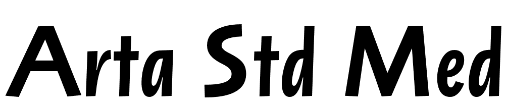 Arta-Std-Medium-Italic font family download free