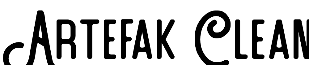 Artefak-Clean-Typeface font family download free