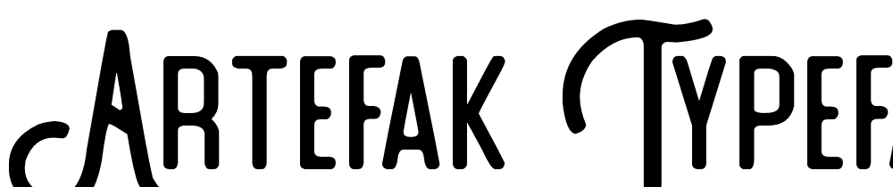 artefak-typeface font family download free