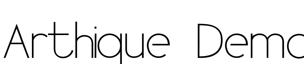 arthique-demo font family download free