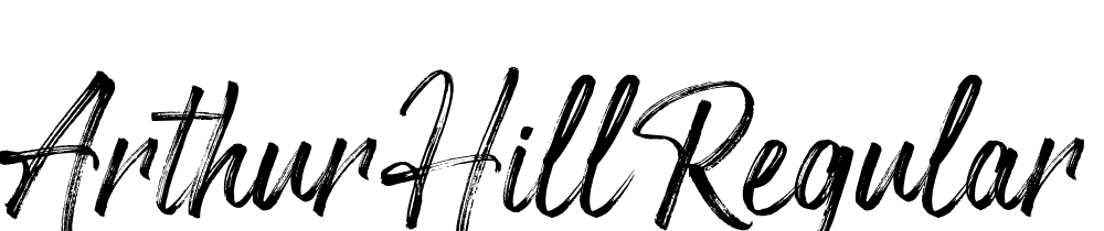 Arthur-Hill-Regular font family download free