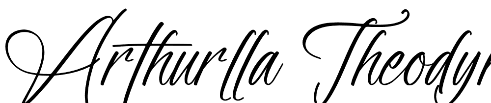 arthurlla-theodyre font family download free