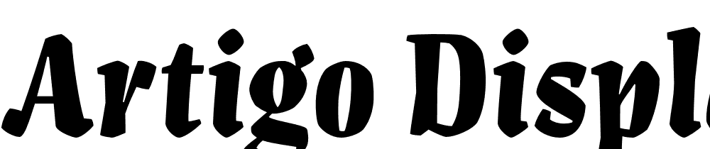 Artigo-Display-Black font family download free