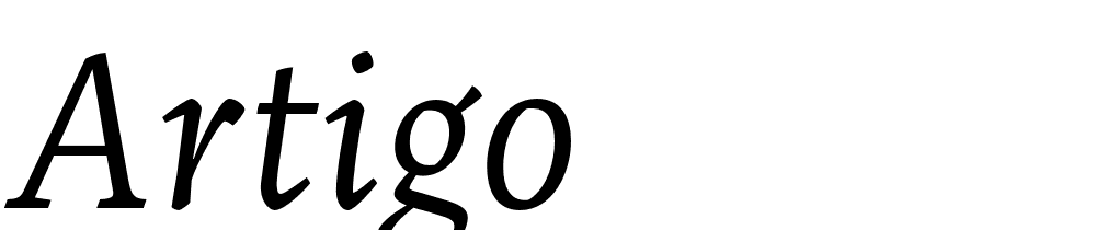 Artigo font family download free