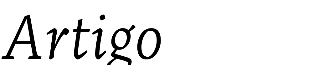 Artigo font family download free