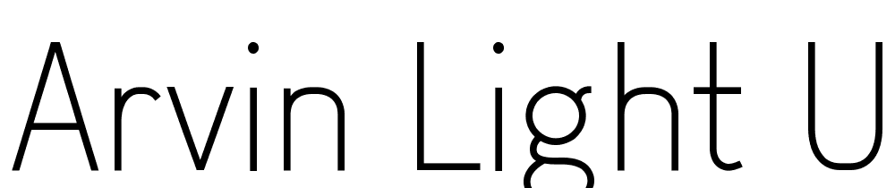 Arvin-Light-U@o font family download free