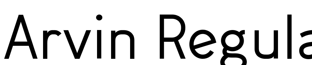 Arvin-Regular-U@o font family download free