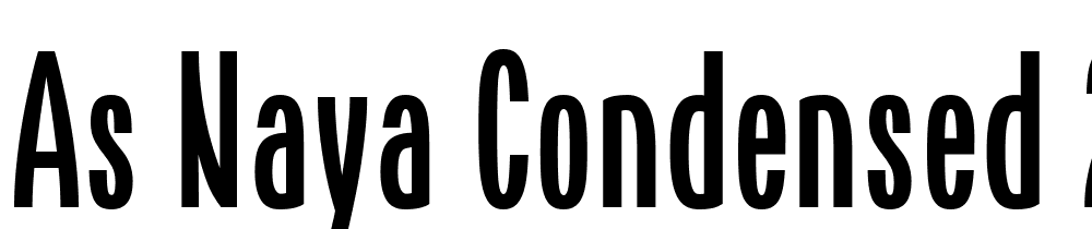 AS-Naya-Condensed-2 font family download free