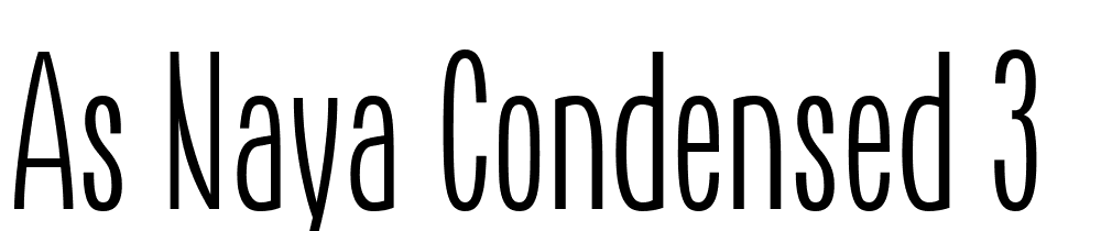 AS-Naya-Condensed-3 font family download free