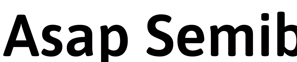 Asap-SemiBold font family download free