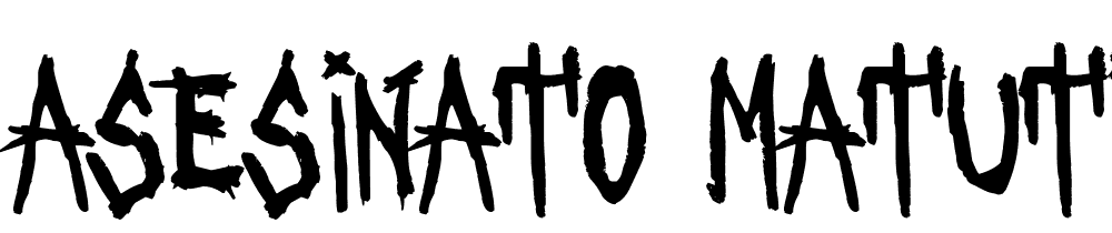 Asesinato-Matutino font family download free