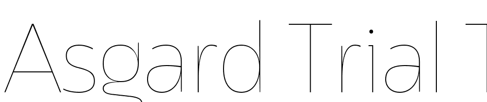 Asgard-Trial-Thin font family download free