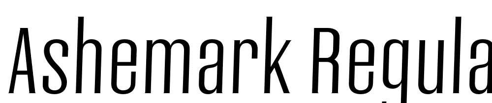 Ashemark-Regular font family download free