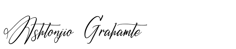 Ashtonjio-Grahamte font family download free