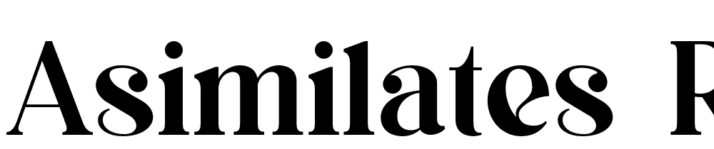 asimilates-Regular font family download free