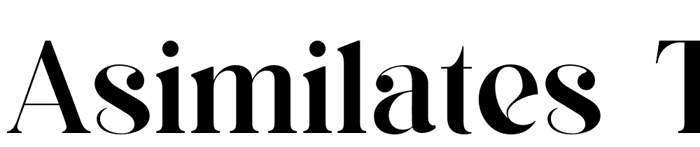 asimilates-Thin font family download free