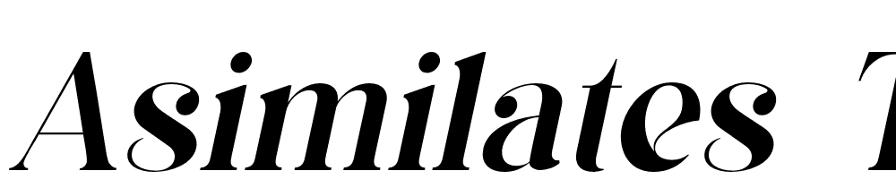 asimilates-Thin-Italic font family download free