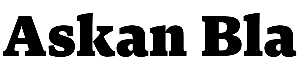 Askan-Black font family download free