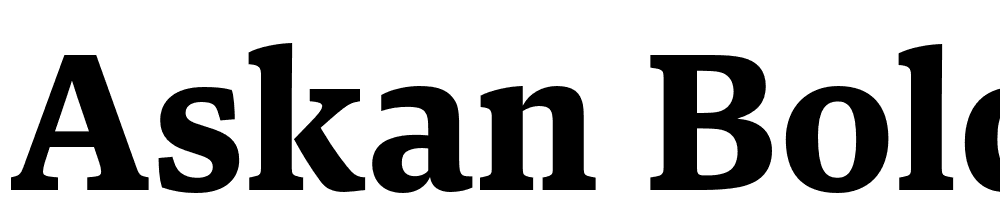 Askan-Bold font family download free