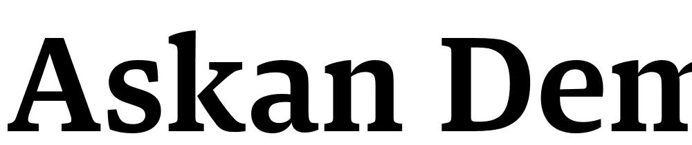 Askan-DemiBold font family download free