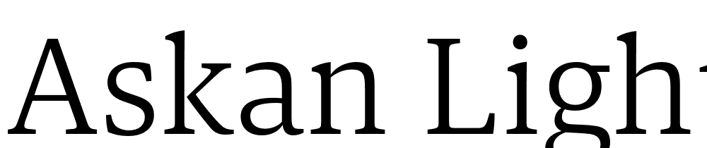 Askan-Light font family download free