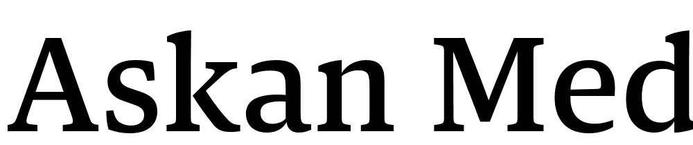 Askan-Medium font family download free