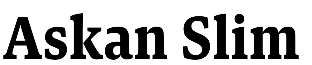 Askan-Slim-Bold font family download free