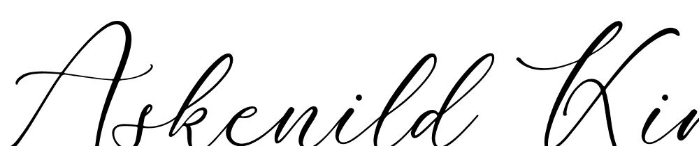 Askenild-Kimortega-Script font family download free