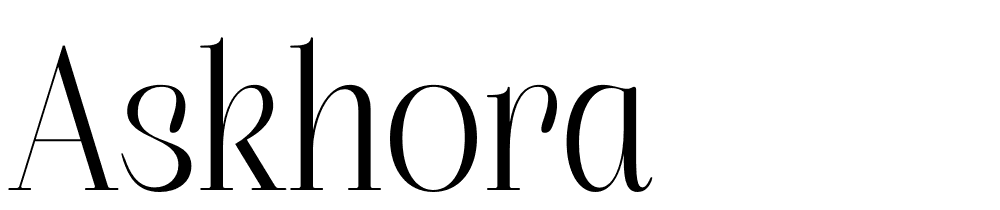 Askhora font family download free