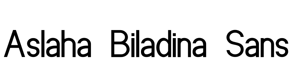 Aslaha-Biladina-Sans font family download free