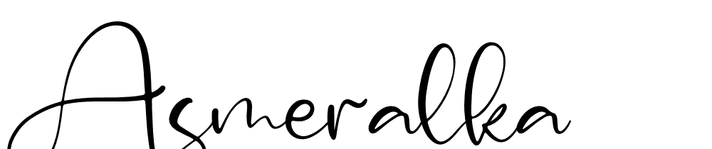 Asmeralka font family download free