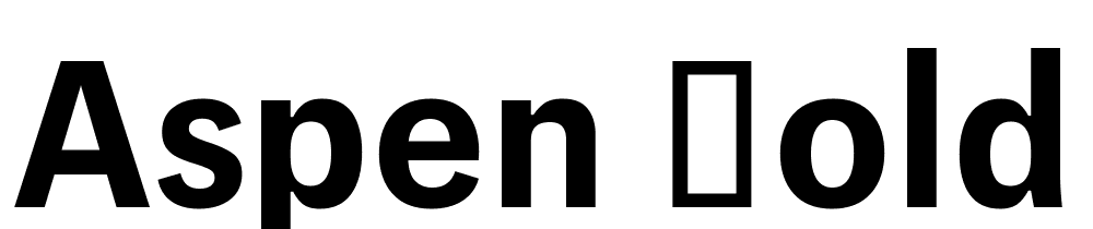Aspen-Bold font family download free