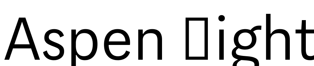 Aspen-Light font family download free