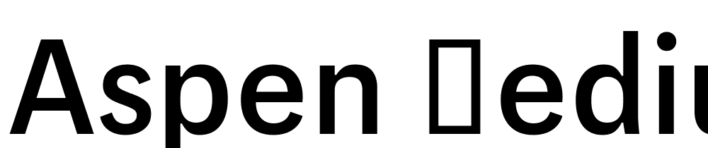 Aspen-Medium font family download free