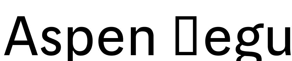 Aspen-Regular font family download free
