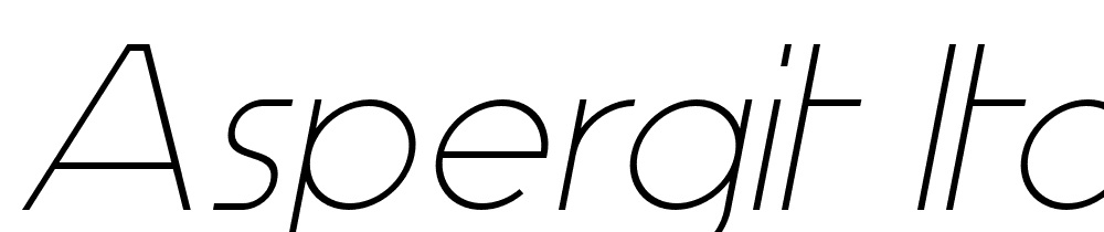 Aspergit-Italic font family download free