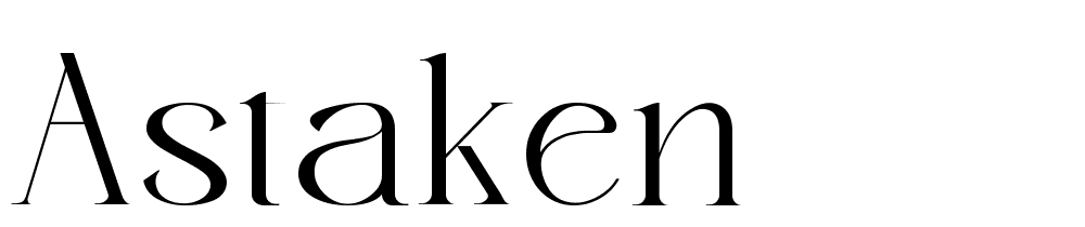 Astaken font family download free