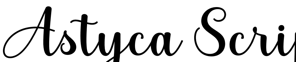 Astyca-Script font family download free