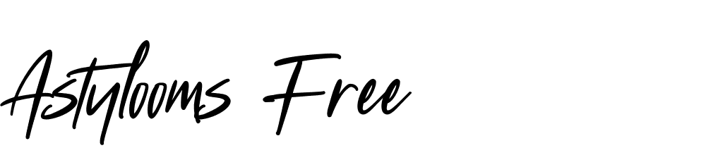 Astylooms Free font family download free