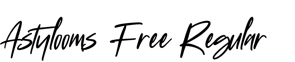 Astylooms-Free-Regular font family download free