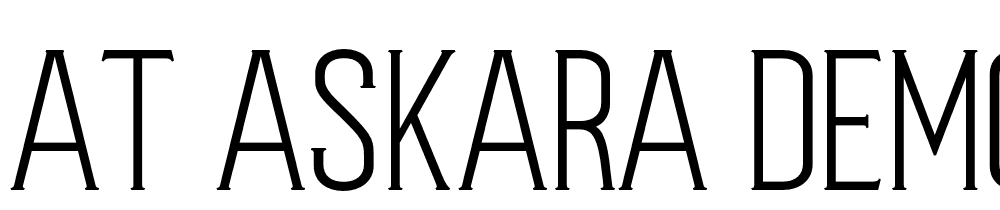 AT-Askara-Demo font family download free