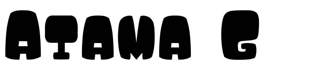 Atama__G font family download free