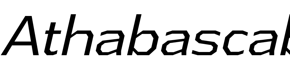 AthabascaBk-Italic font family download free