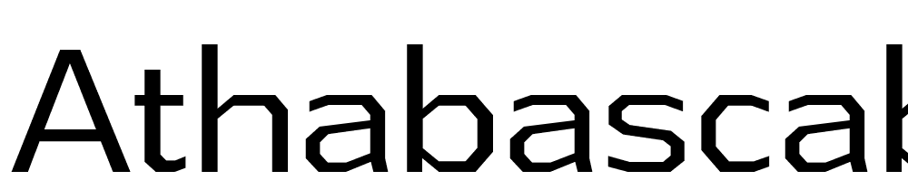 AthabascaBk-Regular font family download free