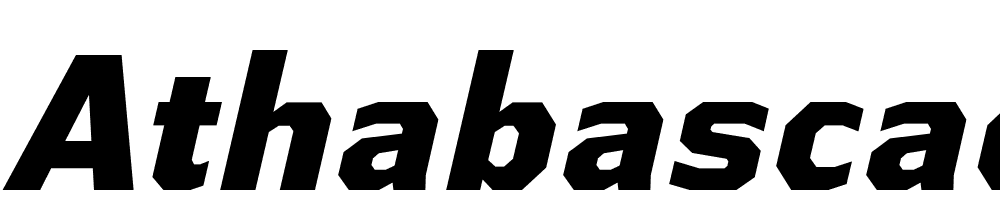 AthabascaEb-Italic font family download free