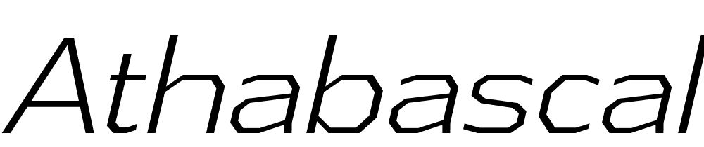 AthabascaLt-Italic font family download free