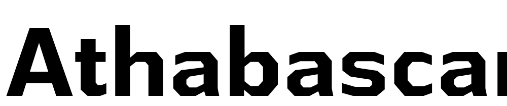 AthabascaRg-Bold font family download free