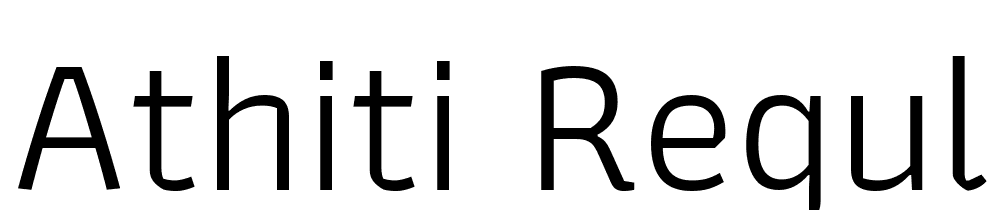 Athiti-Regular font family download free